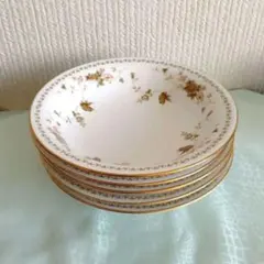 オールドノリタケ　日本陶器会社　グレービーボート　スープ皿5枚　未使用 オールドノリタケ 日本陶器会社 グレービーボート スープ皿5枚 未使用