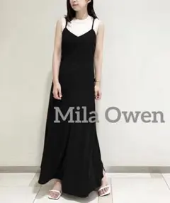 Mila Owen キャミワンピース ブラック ロング丈