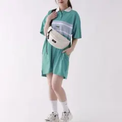 repipi armario キリカエボーダーTワンピースのサムネイル