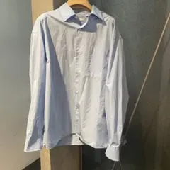 UNIQLO:C ブロードオーバーサイズシャツ M BLUE