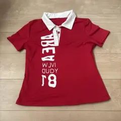 半袖 ポロシャツ レッド ホワイト