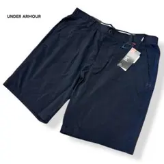 新品✨アンダーアーマー ゴルフ ハーフパンツ ヒートギア黒38 XL相当メンズ