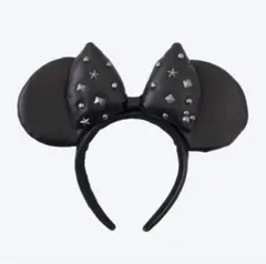 ミニーマウス　耳カチューシャ レザー風 ディズニー