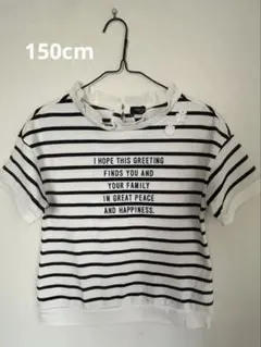 COMME CA ISM ボーダー Tシャツ 150A