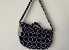 新品　ミナペルホネン タンバリン ショルダーバッグ　ネイビー　Ｓ