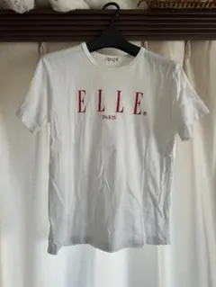 ELLE Tシャツ　赤　白　ホワイト　ロゴ　エル　ブランドロゴのサムネイル