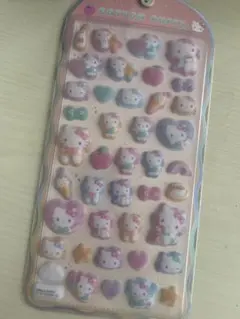 ハローキティ コットンパフィーシール