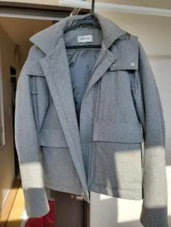 GLOBAL WORK グレー フード付きジャケット