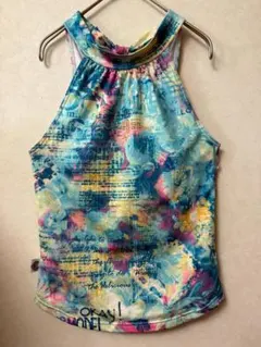 #4254 MIKANO ミカランセ 総柄タンクトップ フリーサイズ