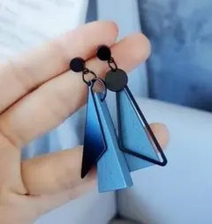 ピアス 青い木 上品 アクセサリー レディース 可愛い ブルー ブルー 韓国風