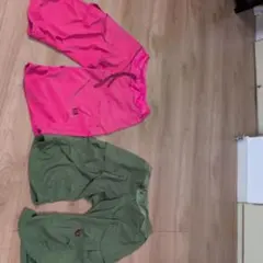カーゴショートパンツ 2色セット ピンク・グリーン