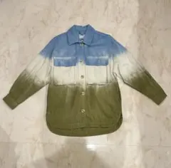 Bershka グラデーションデニムジャケット カバーオール