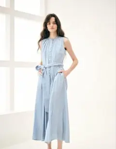 Estella.K エスエラケー ノースリーブワンピース ライトブルー 新品