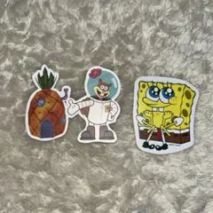 スポンジ・ボブ ステッカー 3枚セット