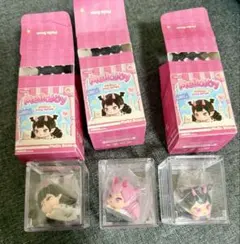 メロジョイ メロイア のんびりシリーズ さくらピンク　ライトパープル　ウシ柄