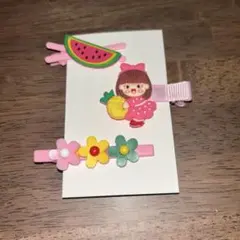 ヘアピン 子供用 夏モチーフ 3点まとめ売り