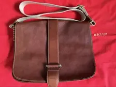 BALLY レザー ショルダーバッグ ブラウンのサムネイル