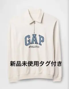 GAP athleticロゴポロスウェット ハーフジップ 長袖ポロシャツ 新品