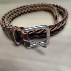 【美品】Whitehouse Cox メッシュベルト 32/80 ブラウンのサムネイル
