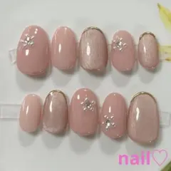 ネイルチップ　入学式　卒業式　ブライダル　ニュアンス　マグネットネイル　お祝い