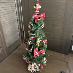 ミッキーマウスのクリスマスツリー約80cmスカートおまけ付き