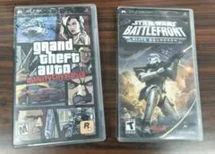 海外版 PSPソフト グランドセフトオート&スターウォーズ バトルフロント