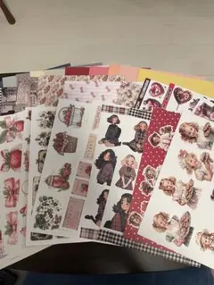 デザインペーパー②　約40枚　ストロベリー多め