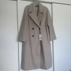 【新品未使用】ZARA ベージュ チェスターコート XS
