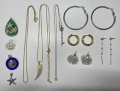 アクセサリー11点セット　ピアス　ネックレス　チェーン　チャーム