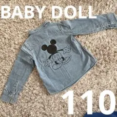 BABY DOLL ベビードール デニムシャツ ミッキー 110