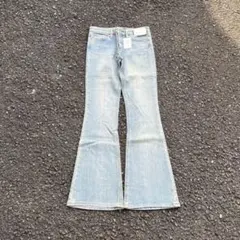 00s Nuve フレアデニムパンツ ウォッシュド Y2K ブーツカット