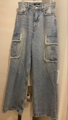 EMODA デニム カーゴパンツ ダメージ加工のサムネイル