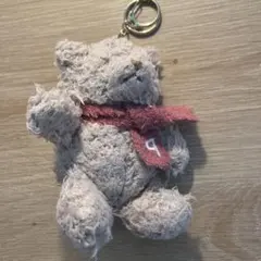 ジェラピケ　クマのぬいぐるみキーホルダー　テディベア