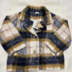 バースデイ MY LITTLE WONDER チェック柄 コート ダウン