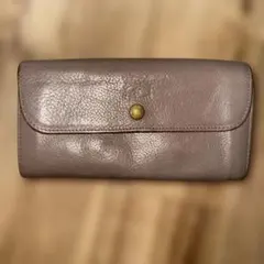 IL BISONTE イルビゾンテ 長財布 グレー レザー 本革