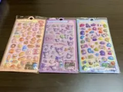 ボンボン ドロップ シール　ぷくぷくシール　立体　3枚セット　まとめ売り