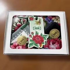 【新品】FEILER 花柄ハンカチ 2枚セット