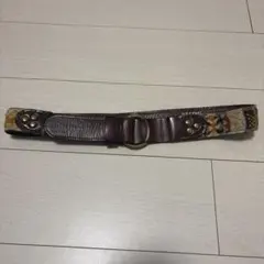 MALIBU BEACH LEATHER ベルト ブラウン