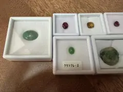 T*T様 天然石 ルース・原石 6点おまとめセット　ガーネット、クォーツ、ヒスイ