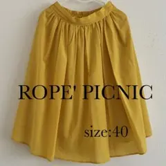 ROPE' PICNIC　フレアスカート　マスタードイエロー　size40