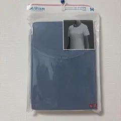 ユニクロ　エアリズム　半袖 M ブルー