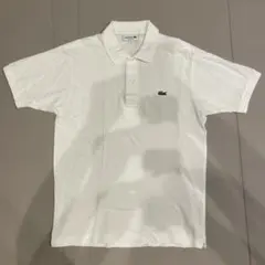 超美品 LACOSTE L1212 ホワイト ポロシャツ FR3