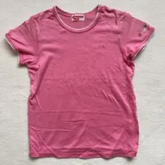 MIKIHOUSE ミキハウス 110cm Tシャツ 刺繍ロゴ ピンク 日本製のサムネイル