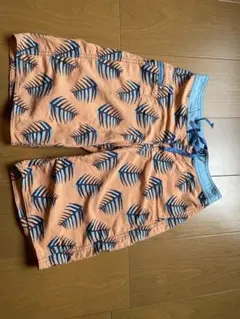 Billabong サーフパンツ オレンジ葉っぱ柄
