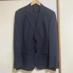 French Connection 麻ストライプの2ボタンジャケット 40サイズ