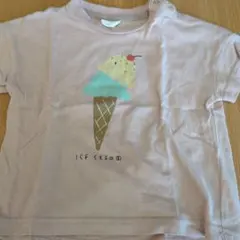 アイスクリームプリント Tシャツ 80cm