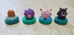 ポケモン　スタンプ4種　レトロ　初期
