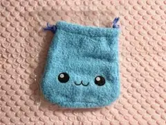 しずくちゃん ガチャガチャ もこもこ巾着ポーチ