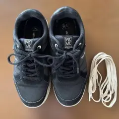 MK MICHEL KLEIN スニーカー 黒 23 白紐をお付けしますのサムネイル