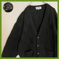 St.Fellio 刺繍 ワンポイント メンズ カーディガン レトロデザイン